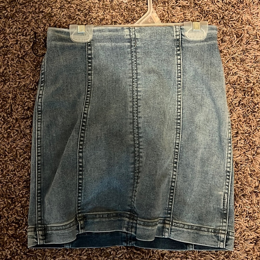 Free people denim skirt